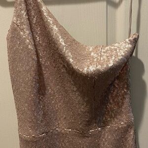 Dress the Population Rose Gold Sequin Dress size large